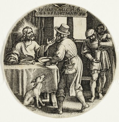 Alimentando a los Hambrientos, de Los Siete Actos de Misericordia de Georg Pencz