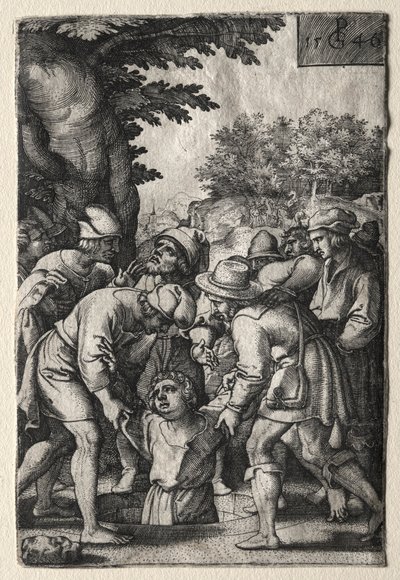 José bajado a un pozo de Georg Pencz