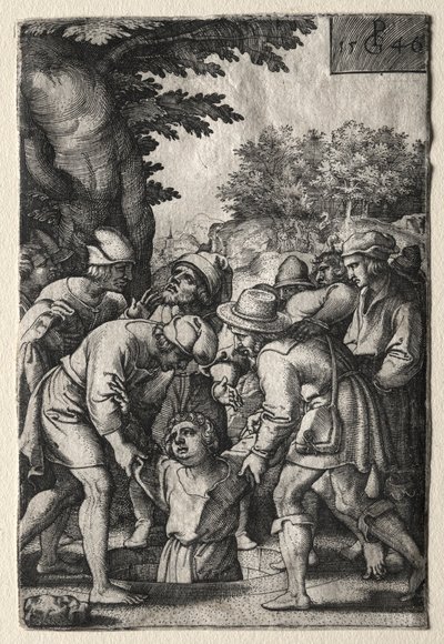 José bajado a un pozo, 1546 de Georg Pencz