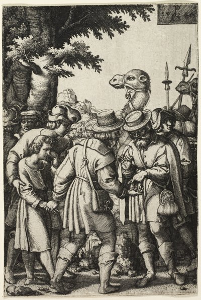 José vendido por sus hermanos de Georg Pencz