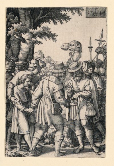 José vendido por sus hermanos, de la historia de José de Georg Pencz