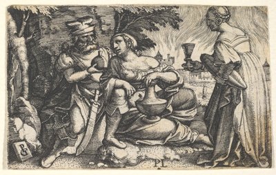 Lot y sus hijas, ca. 1531 de Georg Pencz