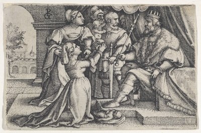 El juicio de Salomón de Georg Pencz