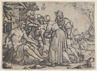 La persecución de Job de Georg Pencz