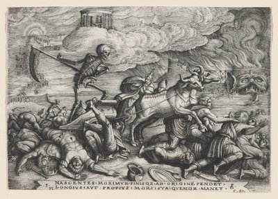 El Triunfo de la Muerte sobre el Tiempo, de El Triunfo de Petrarca de Georg Pencz