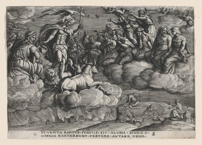 El triunfo de la eternidad sobre la muerte, del Triunfo de Petrarca de Georg Pencz