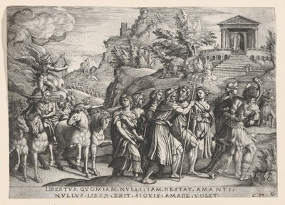 El triunfo del amor, del Triunfo de Petrarca de Georg Pencz