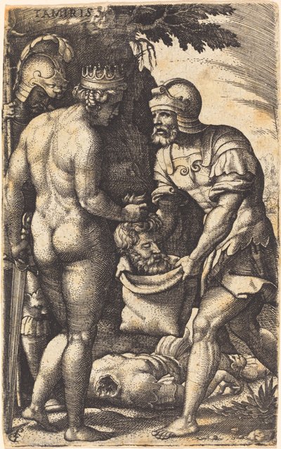 Tomiris con la Cabeza de Ciro de Georg Pencz