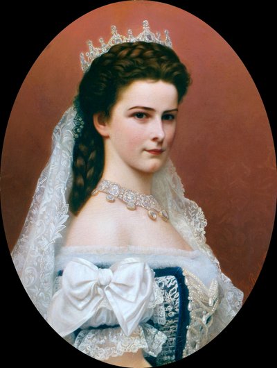 Retrato de la Emperatriz Isabel de Austria (Sissi) (1837-1898) de Georg Raab