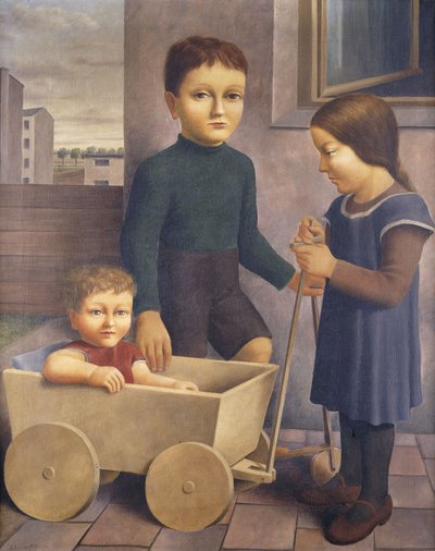 Tres niños, 1926 de Georg Schrimpf