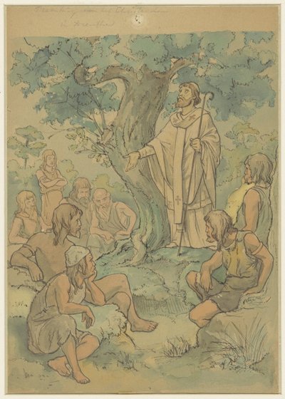 Predicación del cristianismo en Drenthe de Georg Sturm
