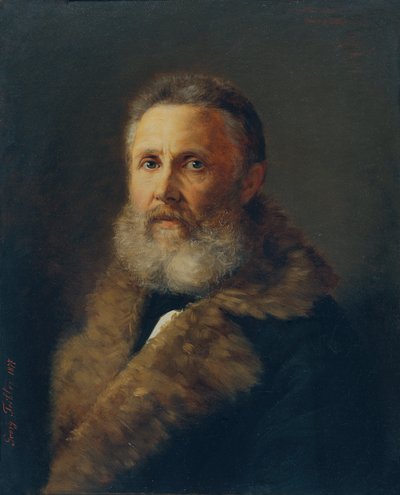 El pintor Carl Teibler, padre del artista de Georg Teibler