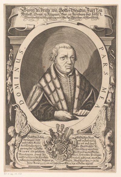 Retrato de Georg III, Príncipe de Anhalt-Dessau de Georg Walch