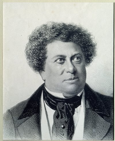 Retrato del autor Alexandre Dumas (1802-1870) de Georg Wilhelm Timm