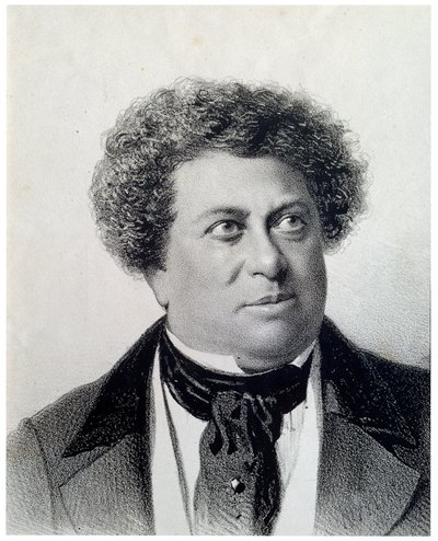 Retrato del autor Alexandre Dumas, siglo XIX de Georg Wilhelm Timm