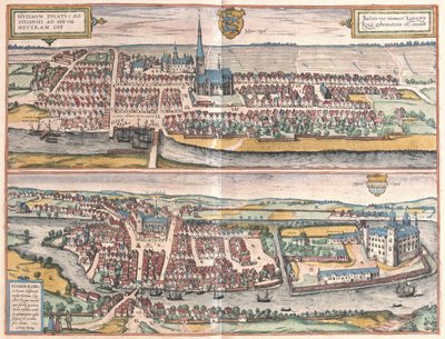Husum, Alemania, ilustración de Civitates Orbis Terrarum de Georg Braun und Franz Hogenberg