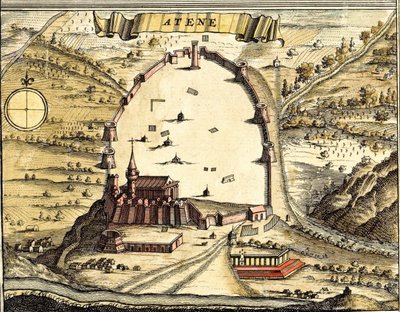 Atenas, Grecia de Georg and Hogenberg Franz (1535 90) Braun