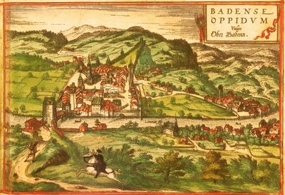 Baden, Spa, Suiza de Georg and Hogenberg Franz (1535 90) Braun