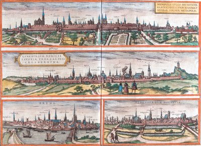 Brunswick, Luneburgo, Bremen, Altenburgo, Alemania de Georg and Hogenberg Franz (1535 90) Braun