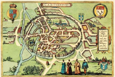 Canterbury, Inglaterra de Georg and Hogenberg Franz (1535 90) Braun