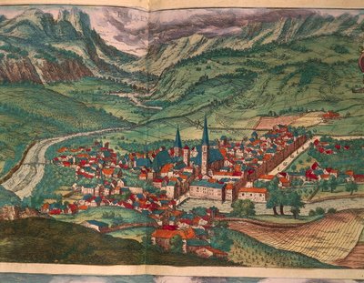 Ciudad de Bressanone, de Civitates Orbis Terrarum por Georg Braun de Georg Braun and Hogenberg Franz