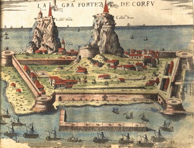 Corfú, Grecia de Georg and Hogenberg Franz (1535 90) Braun