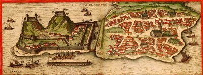 Corfú, Grecia de Georg and Hogenberg Franz (1535 90) Braun