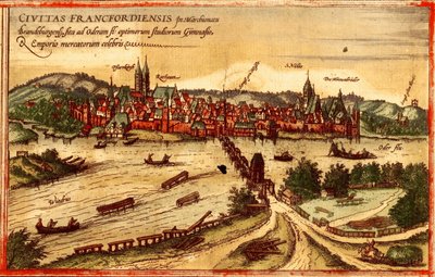Fráncfort del Óder de Georg and Hogenberg Franz (1535 90) Braun