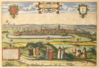 Gdansk de Civitates Orbis Terrarum por Georg Braun de Georg Braun and Hogenberg Franz