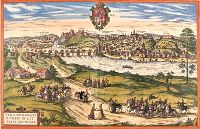 Grodno, Bielorrusia de Georg and Hogenberg Franz (1535 90) Braun