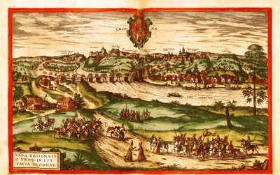 Grodno, Polonia de Georg and Hogenberg Franz (1535 90) Braun
