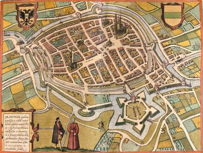 Groninga, Países Bajos de Georg and Hogenberg Franz (1535 90) Braun