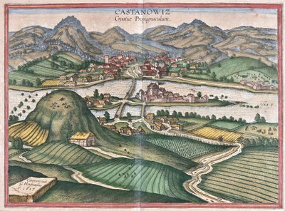 Kostajnica, Croacia (grabado) de Georg Braun and Hogenberg Franz