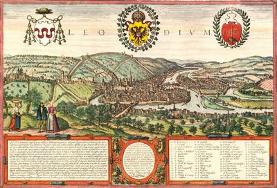 Lieja, Bélgica de Georg and Hogenberg Franz (1535 90) Braun