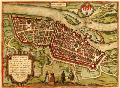 Magdeburgo, Alemania de Georg and Hogenberg Franz (1535 90) Braun