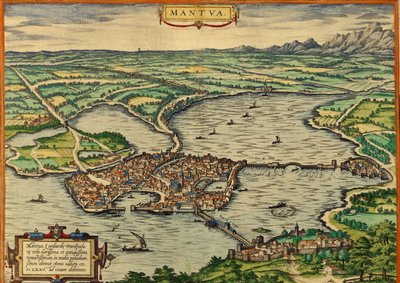 Mantua, Italia de Georg and Hogenberg Franz (1535 90) Braun