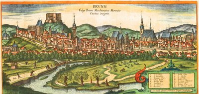 Margraviato de Moravia, 2ª ciudad más grande de la República Checa de Georg and Hogenberg Franz (1535 90) Braun