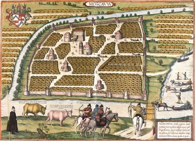 Moscú, Rusia de Georg and Hogenberg Franz (1535 90) Braun