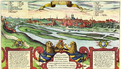 Múnich, Munchen, Alemania de Georg and Hogenberg Franz (1535 90) Braun