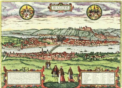 Passau, Alemania de Georg and Hogenberg Franz (1535 90) Braun