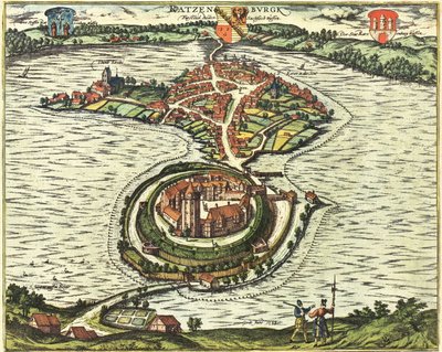 Ratzeburg, Alemania de Georg and Hogenberg Franz (1535 90) Braun