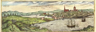 Estocolmo, Suecia de Georg and Hogenberg Franz (1535 90) Braun