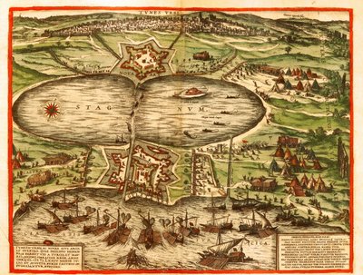 Túnez, Cartago, Túnez de Georg and Hogenberg Franz (1535 90) Braun