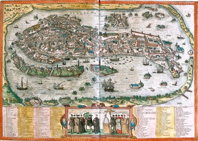 Venecia, Italia de Georg and Hogenberg Franz (1535 90) Braun