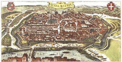 Viena, Austria de Georg and Hogenberg Franz (1535 90) Braun