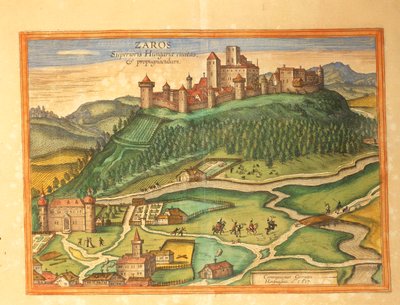 Zaros, Creta de Civitates Orbis Terrarum por Georg Braun de Georg Braun and Hogenberg Franz
