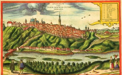 Znojmo, República Checa de Georg and Hogenberg Franz (1535 90) Braun