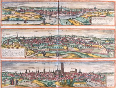 s-Hertogenbosch, Lovaina, Machelen, Países Bajos, Bélgica de Georg and Hogenberg Franz (1535 90) Braun
