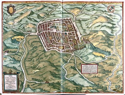 Caiazzo (provincia de Caserta), Italia de Georg Braun and Hogenberg Franz