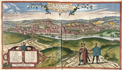 Cracovia, Polonia (grabado) de Georg Braun and Hogenberg Franz
